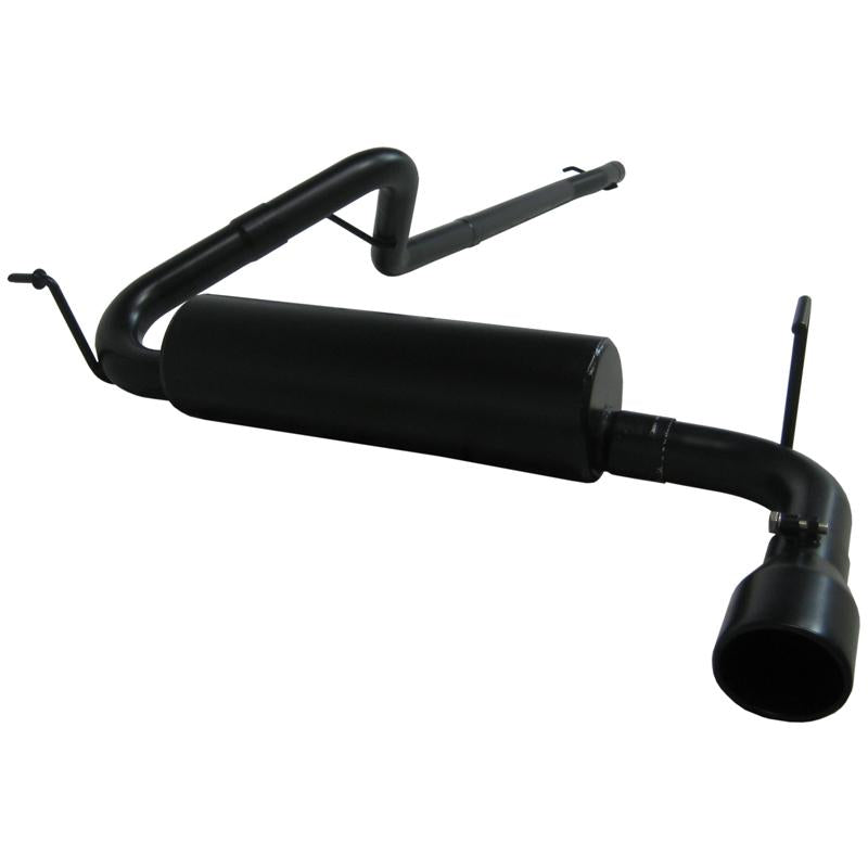 MBRP ARMOR BLK cat-back exhaust with black powder-coated tailpipe and tip for 2005-2015 Toyota Tacoma