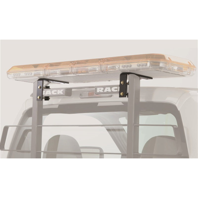 BackRack 91006 black powder-coated heavy-duty L-shaped light bar mounting brackets and hardware
