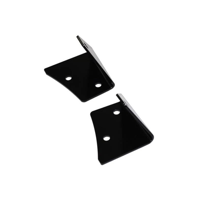 Baja Designs black steel A-pillar light mounting brackets for 2007-2018 Jeep Wrangler JK models.