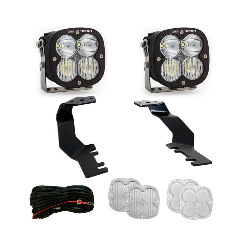 Baja Designs black A-pillar light mounting brackets for 2022-2026 Toyota Tundra and Sequoia