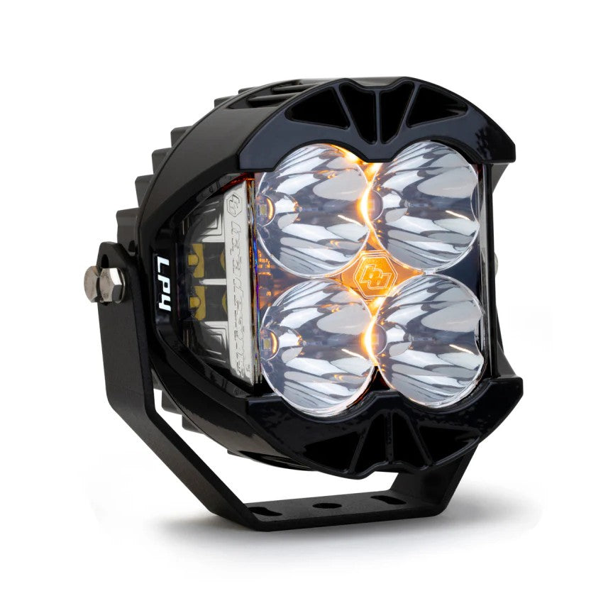 Baja Designs LP4 Pro Spot LED auxiliary light with clear lens and circular housing