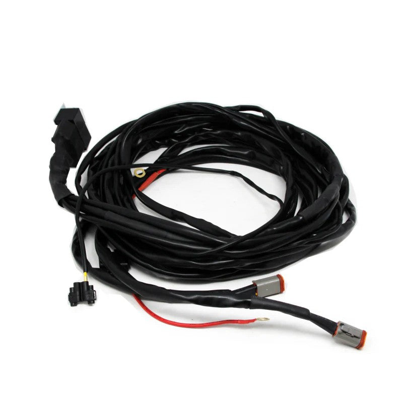 Baja Designs upfitter lock out wiring harness for LP6 and LP9 LED lights with heavy-duty connectors.