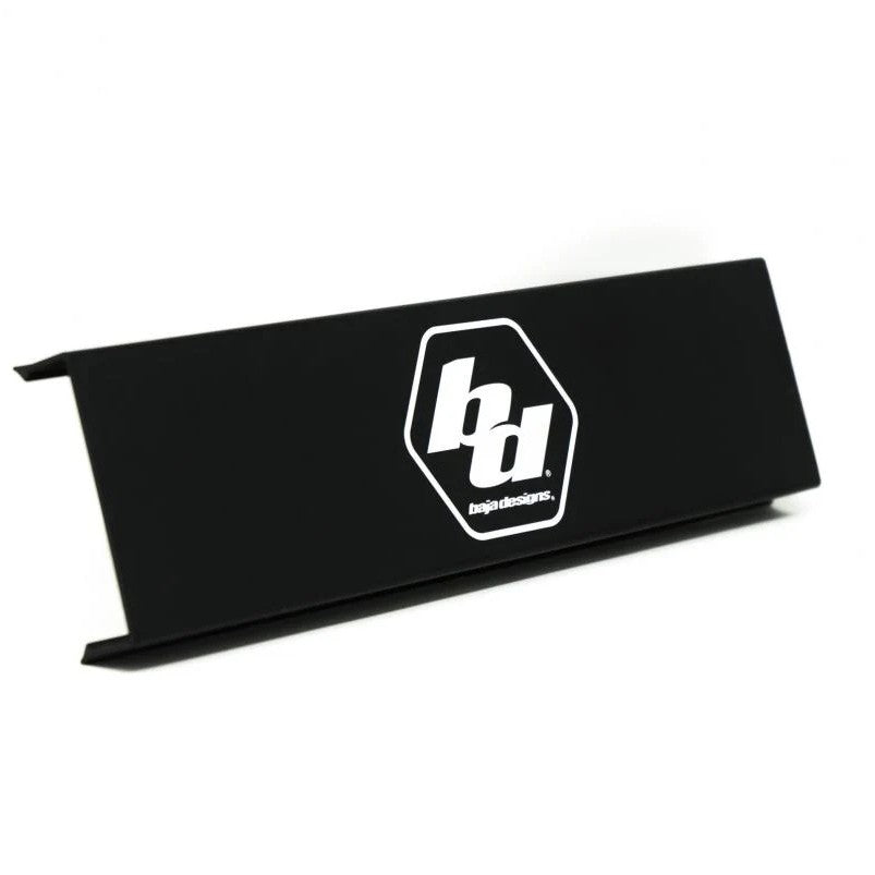 Black snap-on protective rock guard for Baja Designs OnX6 10-inch LED light bar