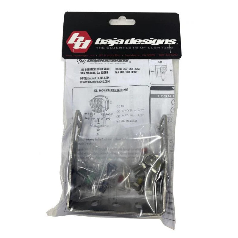 Baja Designs XL series single light replacement mounting hardware and fastener kit