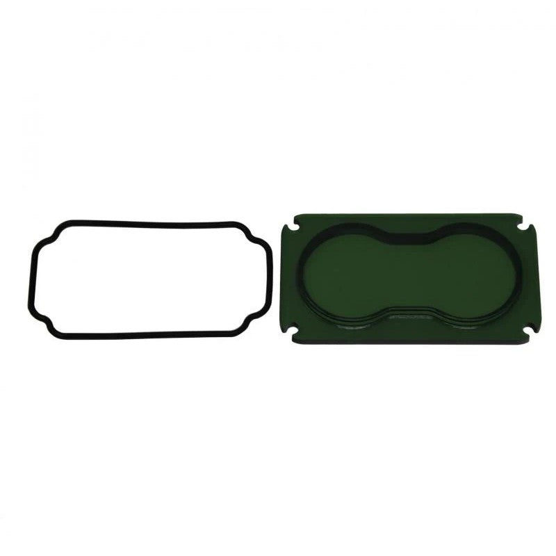 Green replacement polycarbonate lens and O-ring for Baja Designs S2 Series LED lights