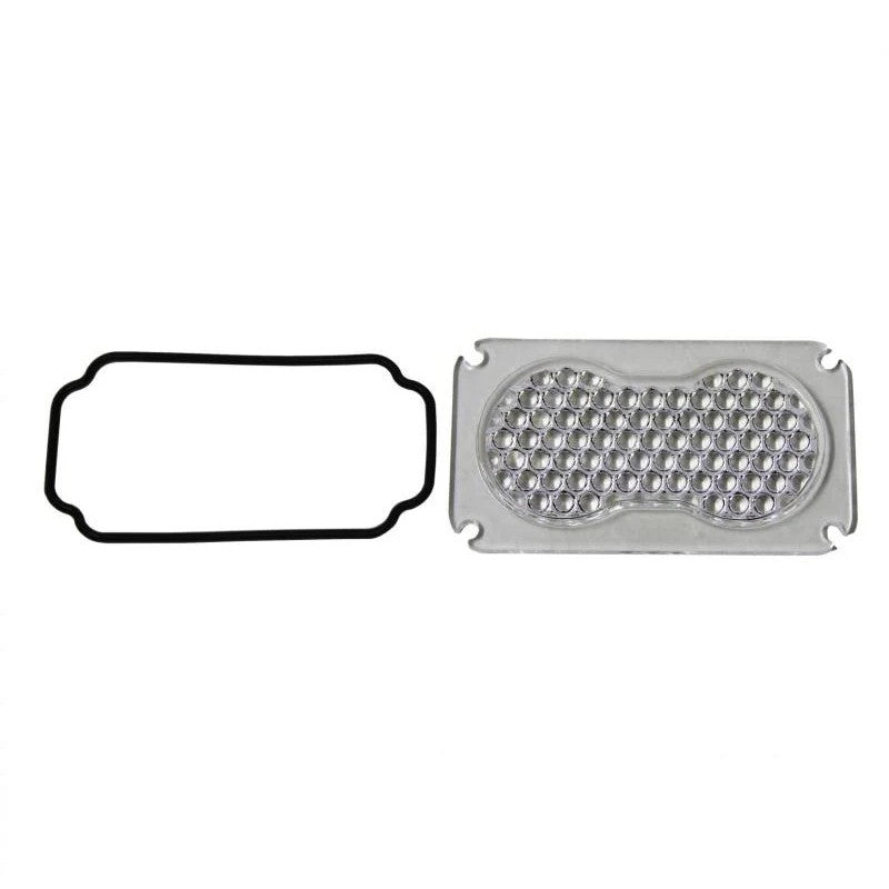 Replacement Work and Scene pattern polycarbonate lens and O-ring for Baja Designs S2 series LED auxiliary lights.
