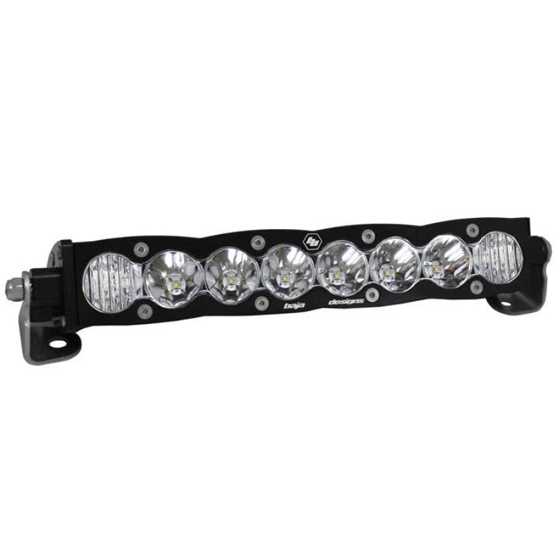 Baja Designs S8 Series 10-inch LED light bar with driving combo optics and aluminum housing.