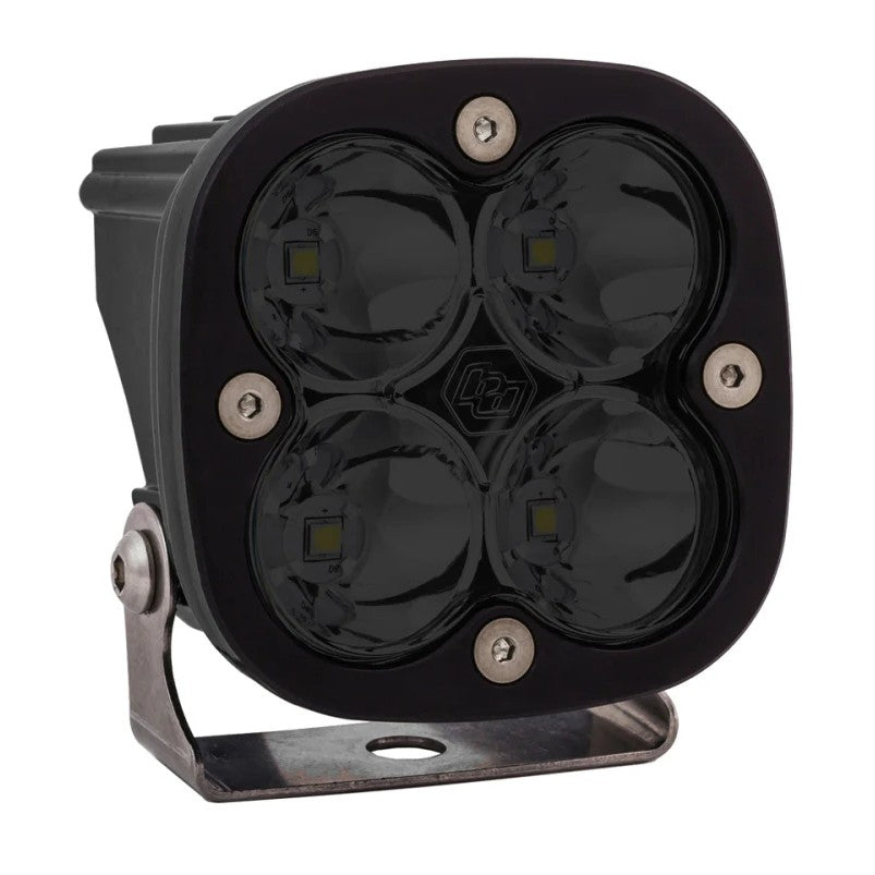 Square Baja Designs Squadron Pro LED light pod with 940nm infrared emitters and a clear Driving pattern lens.