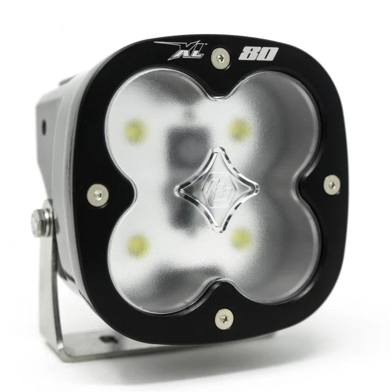 Baja Designs XL80 LED light pod with diffused Work/Scene optic lens and black powder-coated housing