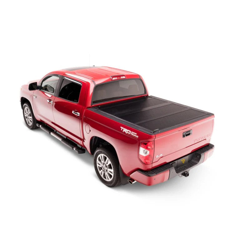 BAKFlip G2 hard folding truck bed cover with black aluminum panels and EPDM rubber seals for 2007-2023 Toyota Tundra