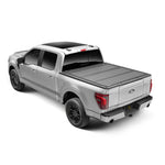 BAK BAKFlip MX4 matte black hard folding tonneau cover installed on a 2015-2020 Ford F-150 with a 6.5 foot bed.