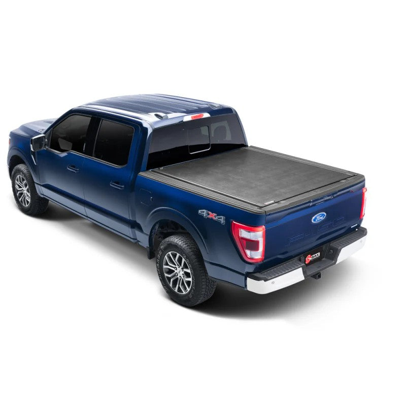 BAK Revolver X2 hard rolling tonneau cover installed on a 2017-2026 Ford Super Duty with an 8-foot bed.