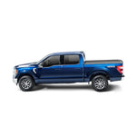 BAK Revolver X2 hard rolling tonneau cover with textured vinyl and aluminum slats on a 2021-2025 Ford F-150.