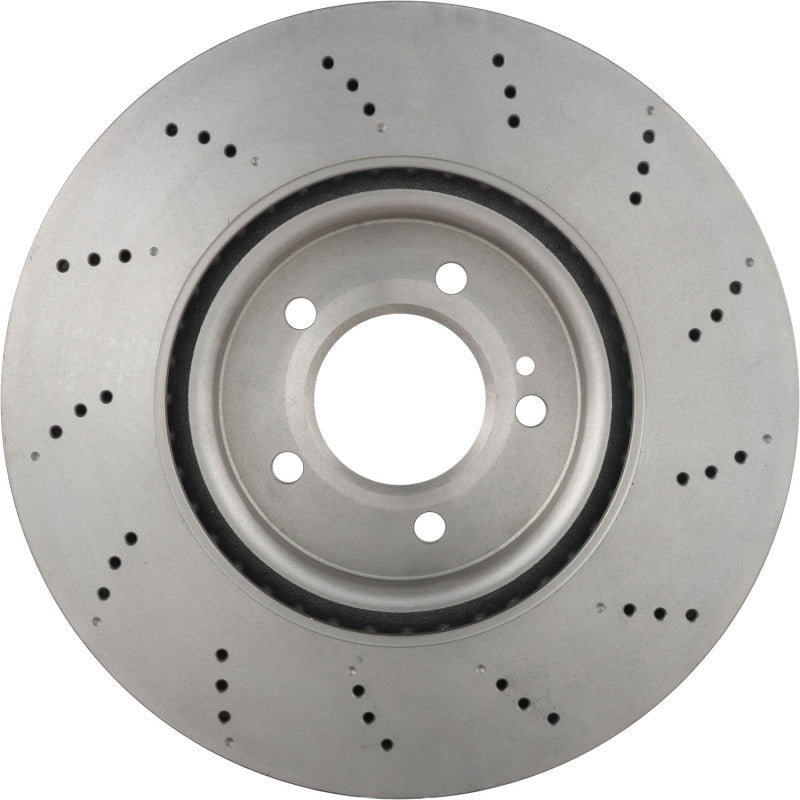 Brembo UV coated high carbon front brake rotor with part number 09.D763.11 marking