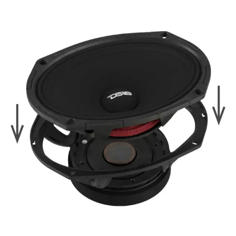 DS18 High-Sensitivity Mid-High Loudspeakers with Rotating Recone, 6x9", 101dB, 4-Ohm (95Hz-17kHz)