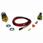 BD Diesel low fuel pressure alarm kit with red LED indicator light and wiring harness for 1998-2007 Dodge Ram trucks.