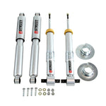 Belltech Street Performance twin-tube lowering shock absorbers with 45mm bodies and steel dust covers.
