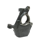 Belltech 2509 black powder-coated CNC-machined ductile iron 2-inch drop spindles for GM 1500 trucks and SUVs.