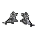 Belltech black powder coated CNC-machined ductile iron 2-inch drop spindle set for 1984-1995 Toyota Pickup