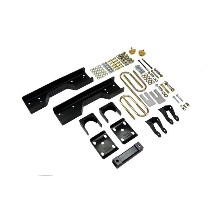 Belltech 6607 rear axle flip kit with powder-coated C-notches, U-bolts, and shock extensions for 1988-1998 GM C1500.