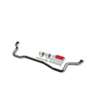 Gunmetal grey Belltech front anti-sway bar (MPN 5458) with installation hardware and polyurethane bushings.