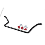 Belltech 5438 gunmetal grey solid steel front anti-sway bar with polyurethane bushings and mounting hardware.