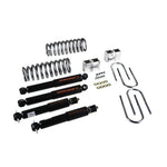 Belltech Nitro Drop 2 lowering kit including ND2 shock absorbers and Grade 8 hardware for 1996-2004 Toyota Tacoma.