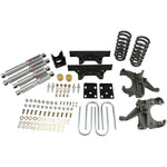 Belltech 707SP Street Performance complete lowering kit components including shocks and mounting hardware