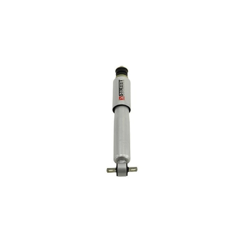 Belltech Street Performance twin-tube shock absorber with steel dust cover and vulcanized rubber bushings.