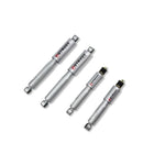 Belltech Street Performance lowering shock absorbers featuring 45mm twin-tube bodies and steel dust covers.
