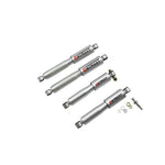 Belltech Street Performance twin-tube lowering shocks with 45mm bodies and protective steel dust covers.