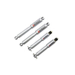 Belltech Street Performance twin-tube lowering shock set with steel dust covers and rubber bushings.