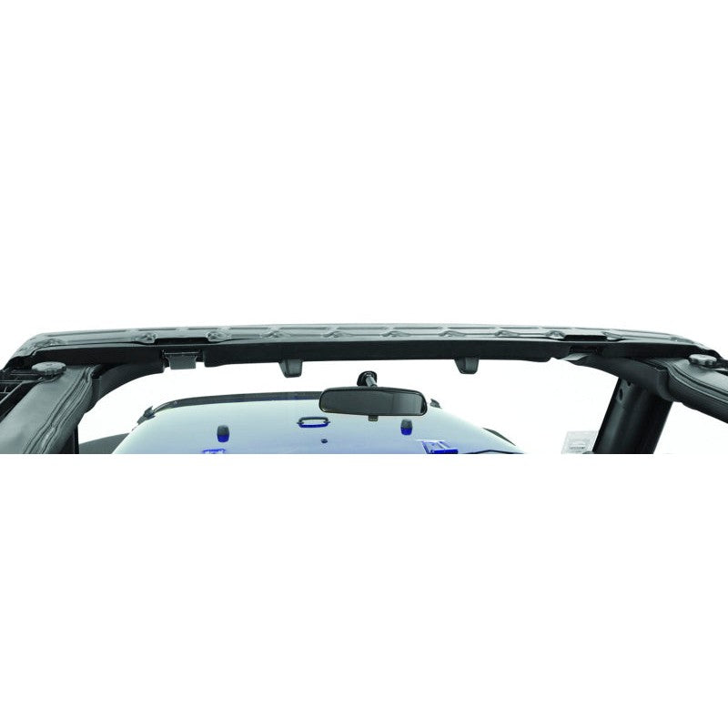 Bestop 55013-01 factory-style windshield header assembly for 2007-2018 Jeep Wrangler JK.