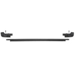 Black Bestop Tailgate Bar for Jeep Wrangler JL with two plastic retainer mounts and hardware.
