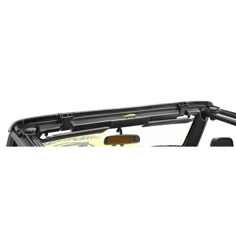 Bestop 55014-01 factory-style windshield header assembly for 1997-2006 Jeep Wrangler TJ