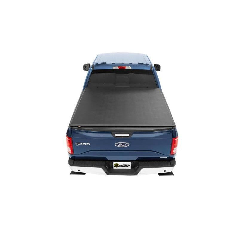 Bestop EZ-Fold soft tri-fold tonneau cover installed on a 1999-2016 Ford F-250 Super Duty truck bed.