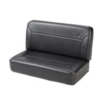 Bestop Trailmax II fixed-back rear bench seat in black crush vinyl for 1955-1995 Jeep models
