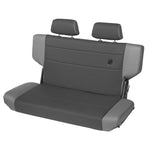 Bestop Trailmax II N-Tumble rear bench seat in charcoal gray vinyl for 1997-2006 Jeep Wrangler TJ
