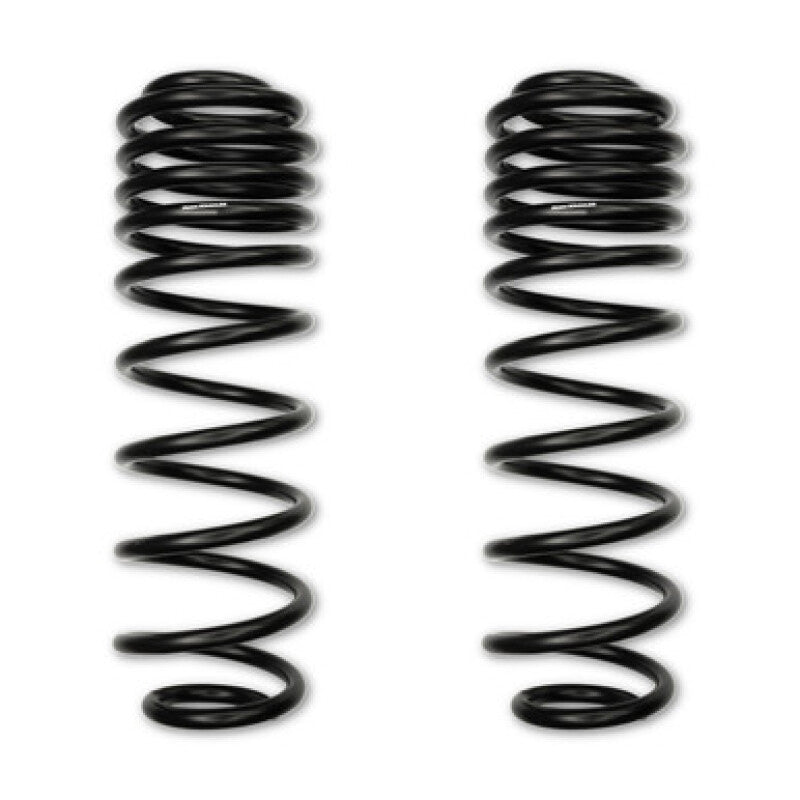 Pair of Rock Krawler black powder-coated 3.0-inch rear lift coil springs for 2019+ Jeep Wrangler JT.