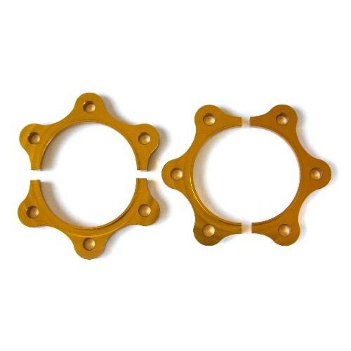 Silver CNC-machined BLOX Racing half shaft spacers for 2000-2009 Honda S2000