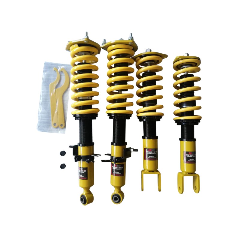 BLOX Racing Street Series II non-adjustable damping coilover suspension kit for 2006-2011 Honda Civic.