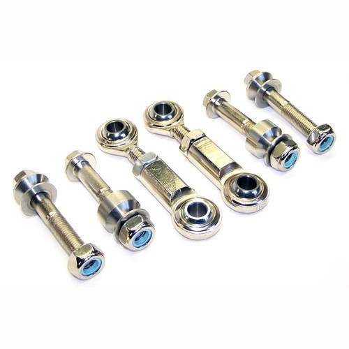 BLOX Racing BXSS-10101-AEL adjustable sway bar end links set with threaded rods and mounting hardware.