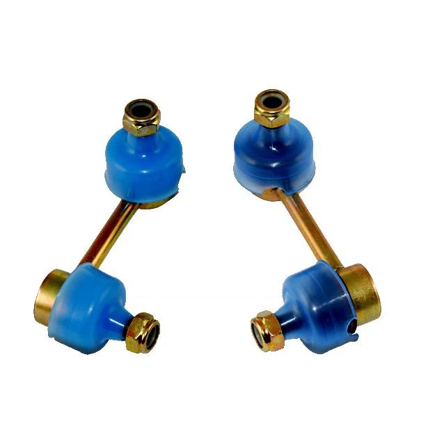 BLOX Racing fixed sway bar end links set with silver finish and mounting hardware for 1992-2001 Honda and Acura
