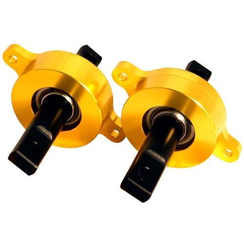 Black BLOX Racing front lower control arm bearing kit for 2002-2011 Honda Civic and Acura RSX