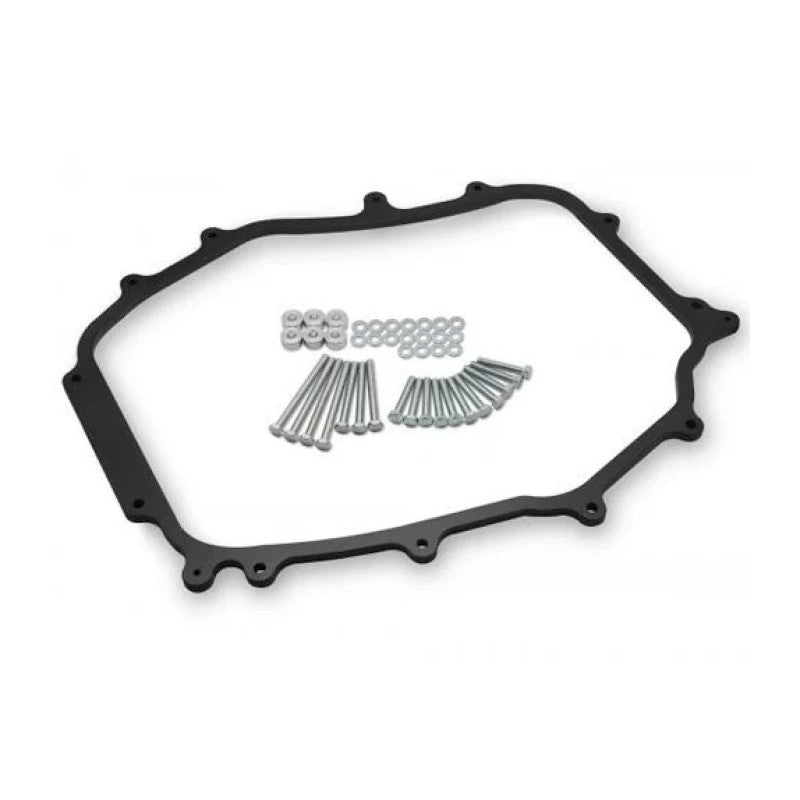 BLOX Racing Gen2 HyperTemp 1/2-inch intake plenum spacer made from thermal-resistant polymer