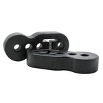 BLOX Universal 4-hole high-density polyurethane exhaust hanger showing multiple mounting adjustment points.