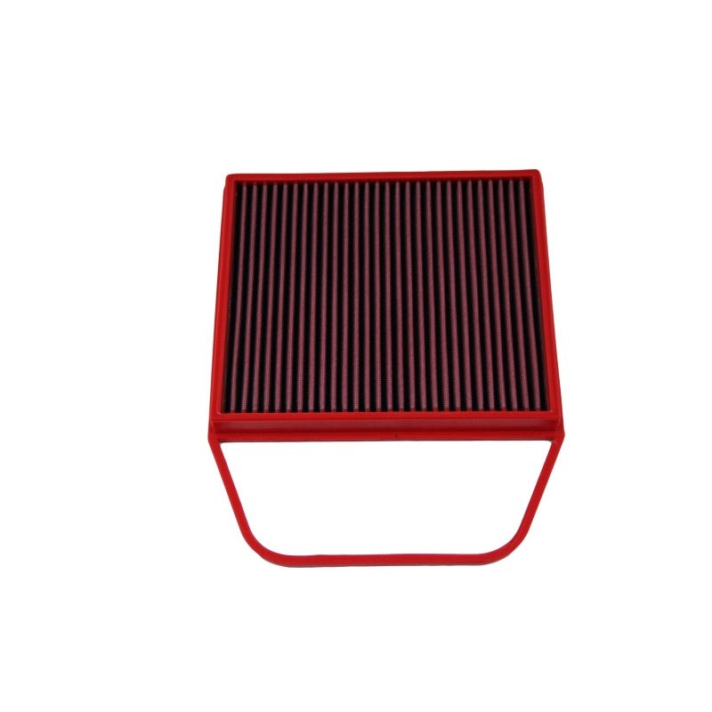 BMC red polyurethane frame panel air filter with multi-layer cotton gauze media for 2008-2009 Alpina B3 III.