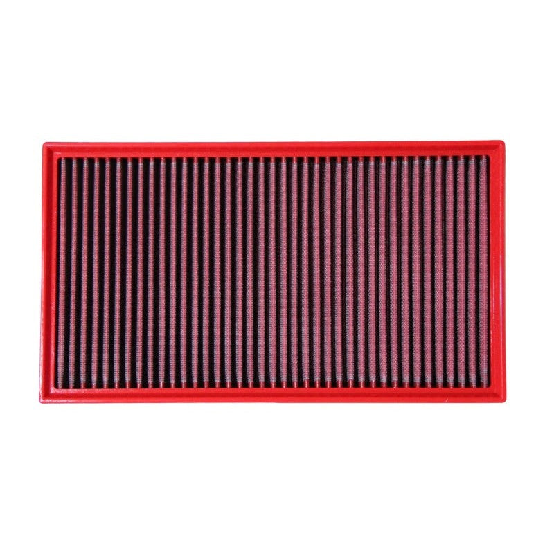 BMC FB887/20 performance panel air filter with red polyurethane frame and cotton gauze media for Audi RS3 2.5 TFSI.