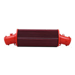 BMC FB907/04 cylindrical air filter with red rubber housing and pleated cotton gauze media for Porsche 911 Carrera.