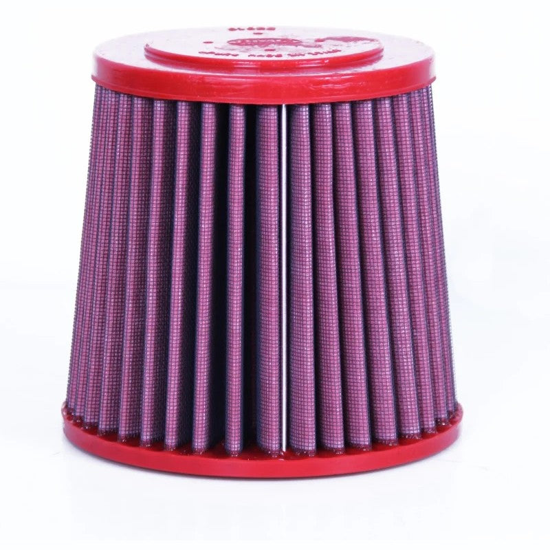 BMC FB01022 performance air filter kit with red polyurethane frames for 2017-2024 McLaren 720S 4.0L.